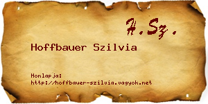 Hoffbauer Szilvia névjegykártya