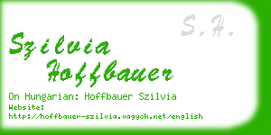 szilvia hoffbauer business card